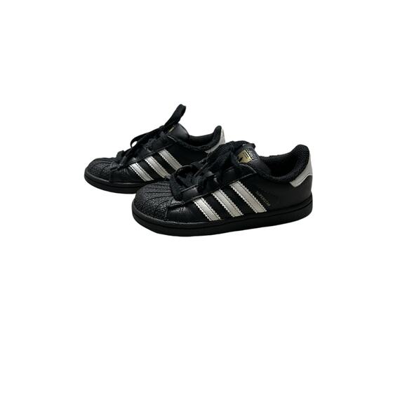 Adidas Original Superstars - Unisex Toddler Sneakers / Shoes - Lace Up - size 9 - Picture 2 of 7